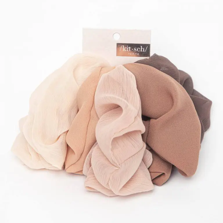 Kitsch Crepe Scrunchies in Terracotta - Image 2