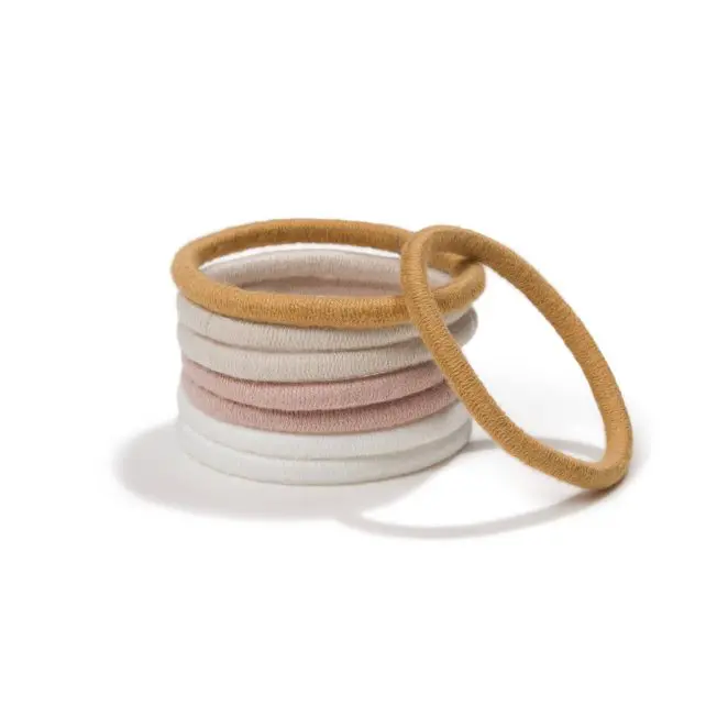 KOOSHOO Plastic Free Round Mondo Hair Ties in Golden Fibers - Image 2