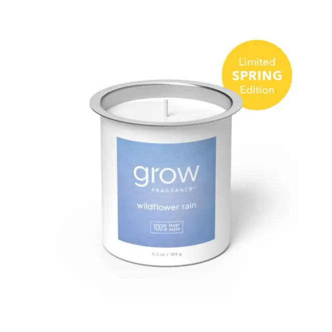 Grow Candle Insert in Wildflower Rain