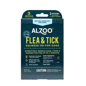 ALZOO Plant-Based Flea & Tick Squeeze-on for Dogs