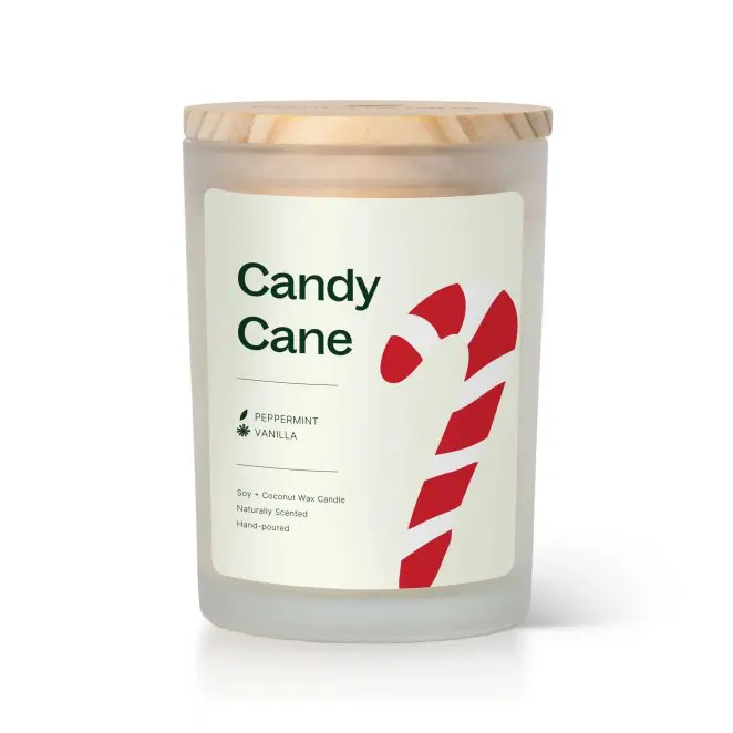 Plant Therapy Naturally Scented Candle in Candy Cane