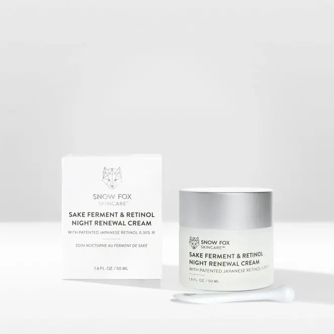 Snow Fox Skincare Sake Ferment & Retinol Night Renewal Cream