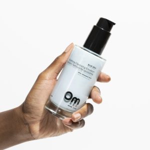 Om Organics Skincare Soothing Cleansing Emulsion in Blue Azul