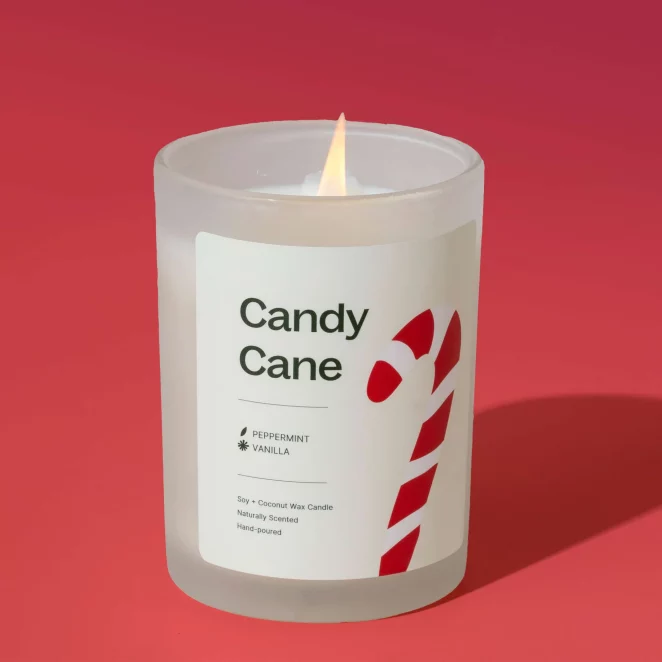 Plant Therapy Naturally Scented Candle in Candy Cane - Image 4