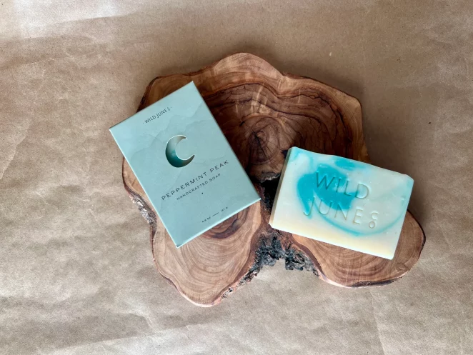 Wild June Co. Handcrafted Soap in Peppermint Peak - Image 2