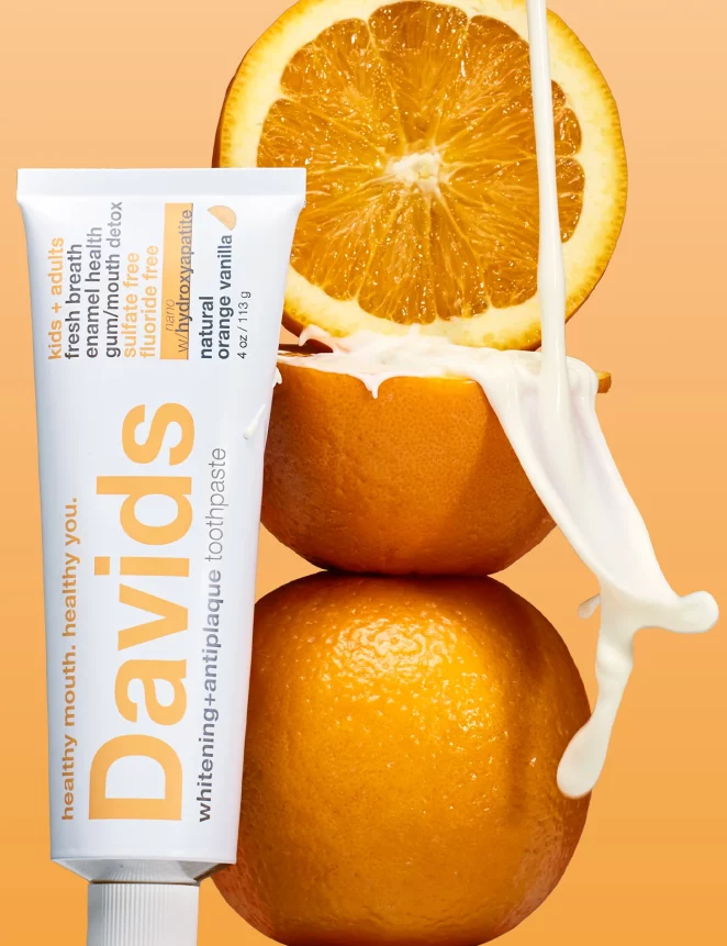 Davids Natural Toothpaste in Orange Vanilla - Image 3